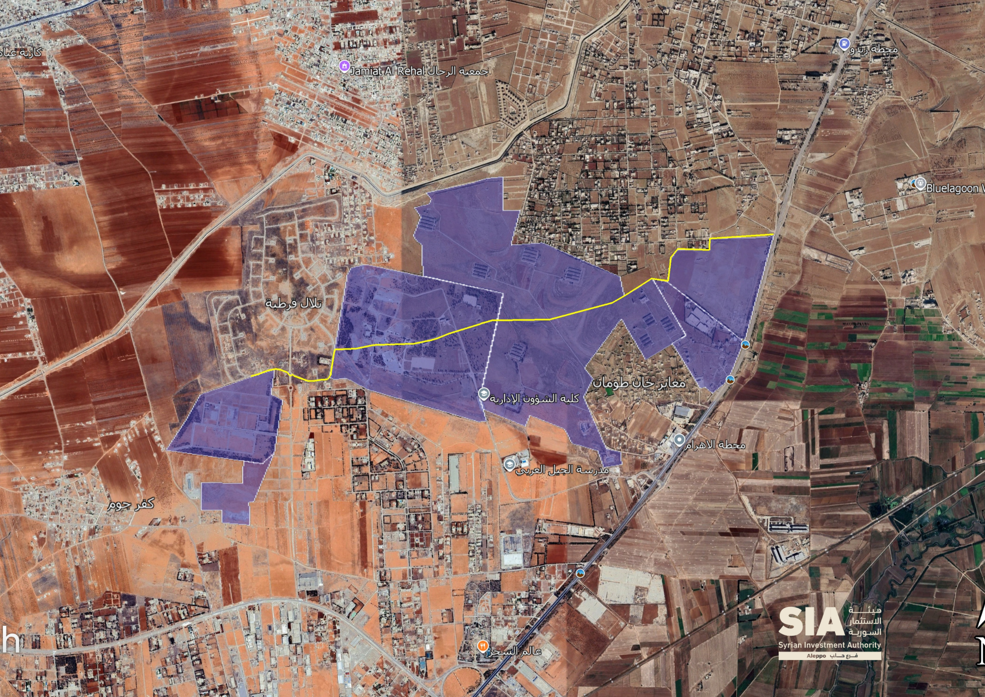 مشروع على طريق (حلب-دمشق) الدولي